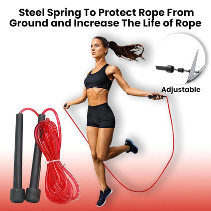 Premium Sports Speed Skipping Rope (Red)
