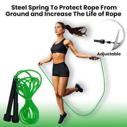 Premium Sports Speed Skipping Rope(Green)