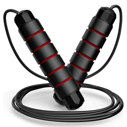 Premium Sports Speed Skipping Rope(Black & Red)