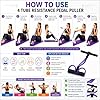 4-Tube Yoga Pedal Pull Reducer Resistance Band